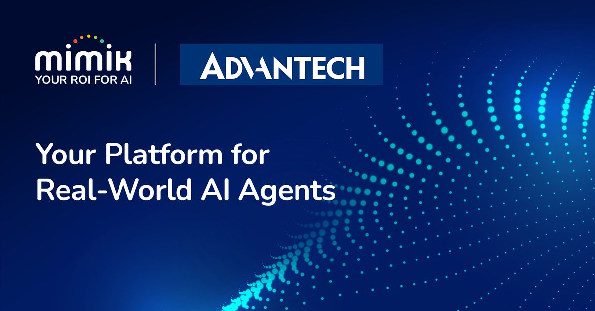 mimiktech's tweet image. mimik + Advantech | Driving the Next Phase of Industrial Intelligence
From factory floors to transit systems to operating rooms, workflows are going autonomous.
We’re excited to announce a strategic partnership between mimik and Advantech, combining our Agentic AI execution…