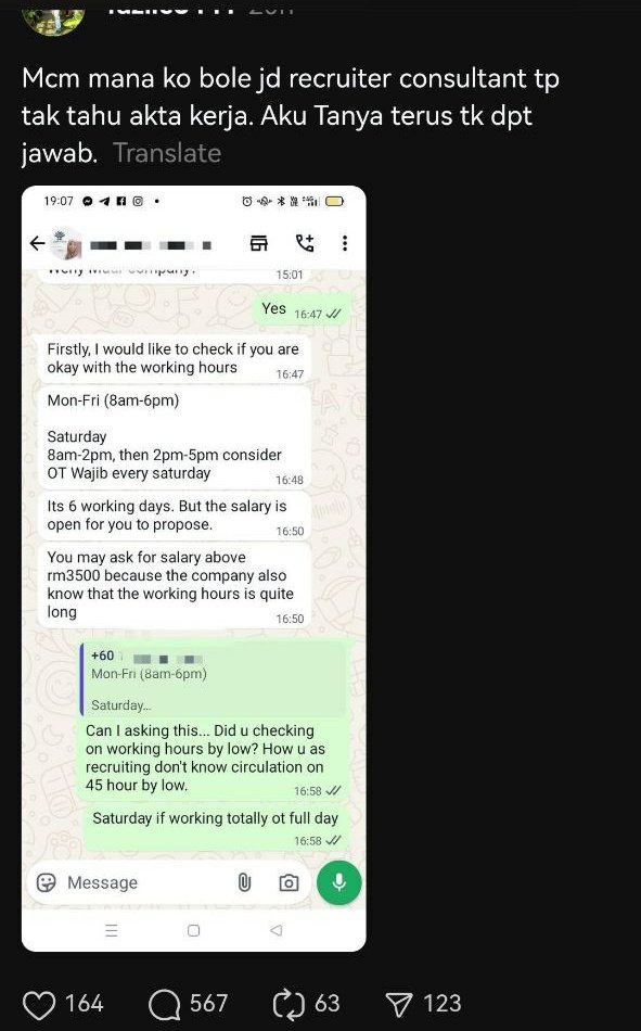 Memang la recruiter tu tak jawab 🤦🏻‍♂️