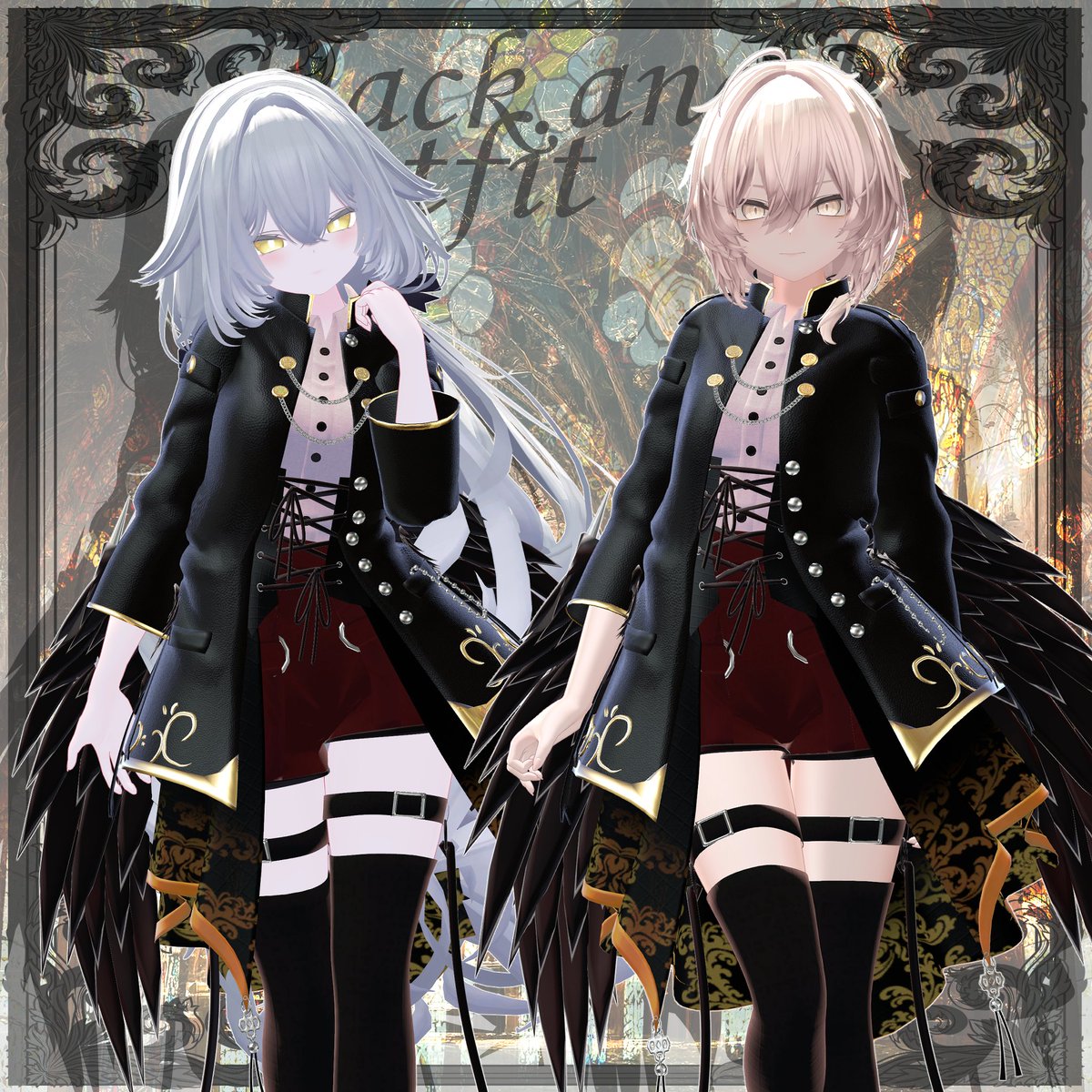 🎁Black Angel Outfit プレゼント企画&amp;ビッグセール🎁
 taromin.booth.pm/items/6984809
～7/13 Full 3000→2680／単品1400→1190

・<a href="/mako__4869/">Mako4869</a> と <a href="/tarominon/">taromin</a> をフォロー
・リポスト
・ショップにスキ❤（500増ごとに当選枠追加）
抽選で3名様にFullSet🎁
〆切：7/10 23:59

#Millenoa #VRChat #booth_pm