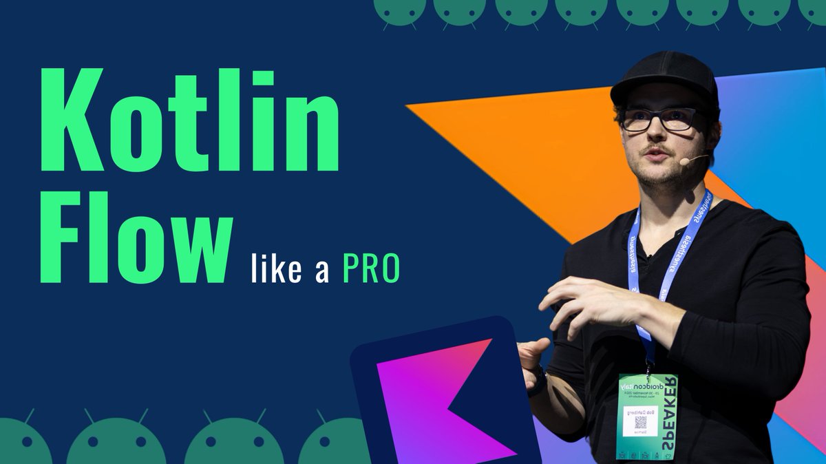Droidconit's tweet image. 🧩 Cold vs Hot builders, Collectors, Backpressure? Learn how Kotlin Flow really works and when to use what.
🟢🎥 Watch “Kotlin Coroutines library: How to Use Kotlin Flow Like a Pro”
🔗 youtu.be/kPIC8ytcXFM 👈🏻
and learn how to:
• Use Flow builders to handle cold and hot…