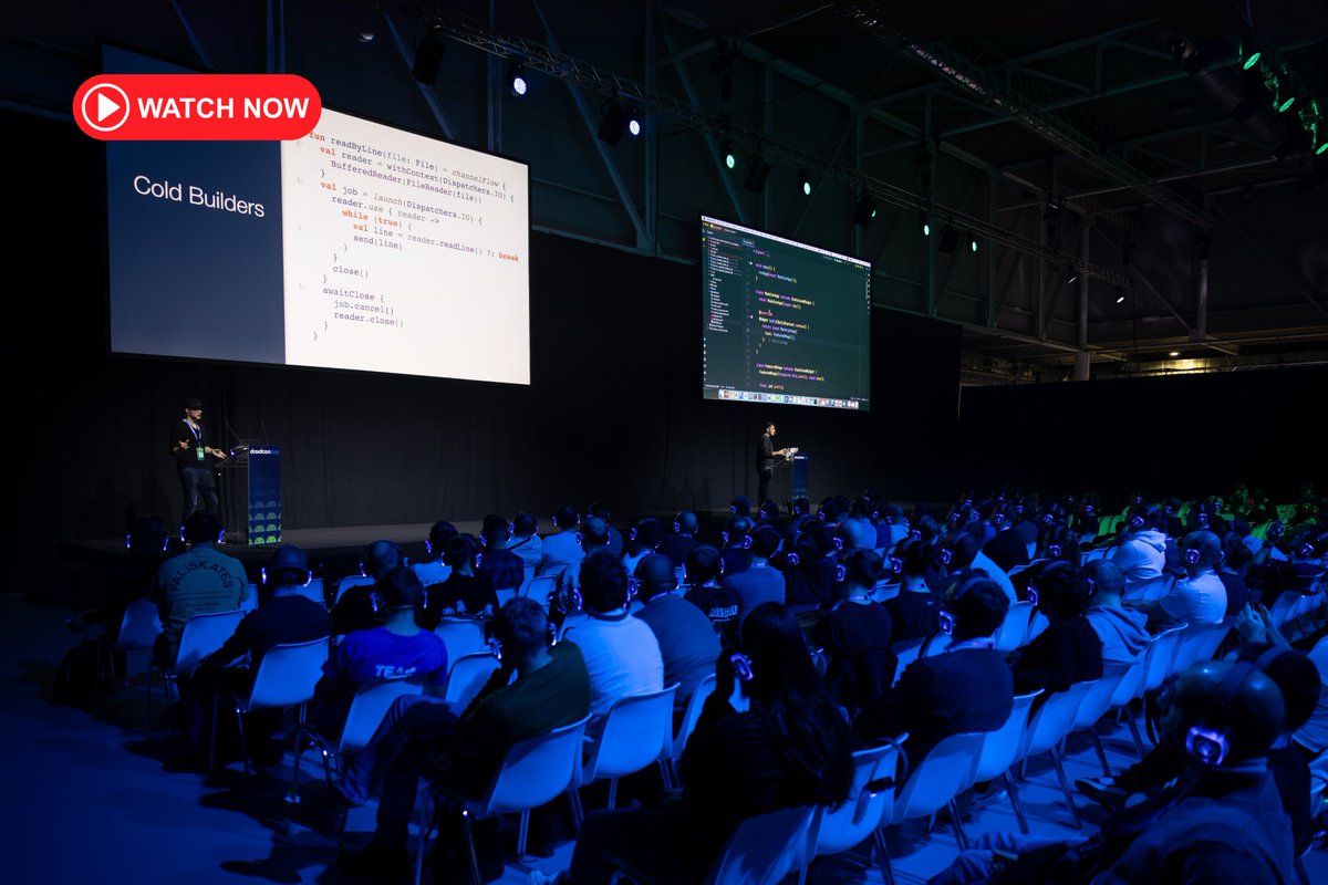Droidconit's tweet image. 🧩 Cold vs Hot builders, Collectors, Backpressure? Learn how Kotlin Flow really works and when to use what.
🟢🎥 Watch “Kotlin Coroutines library: How to Use Kotlin Flow Like a Pro”
🔗 youtu.be/kPIC8ytcXFM 👈🏻
and learn how to:
• Use Flow builders to handle cold and hot…