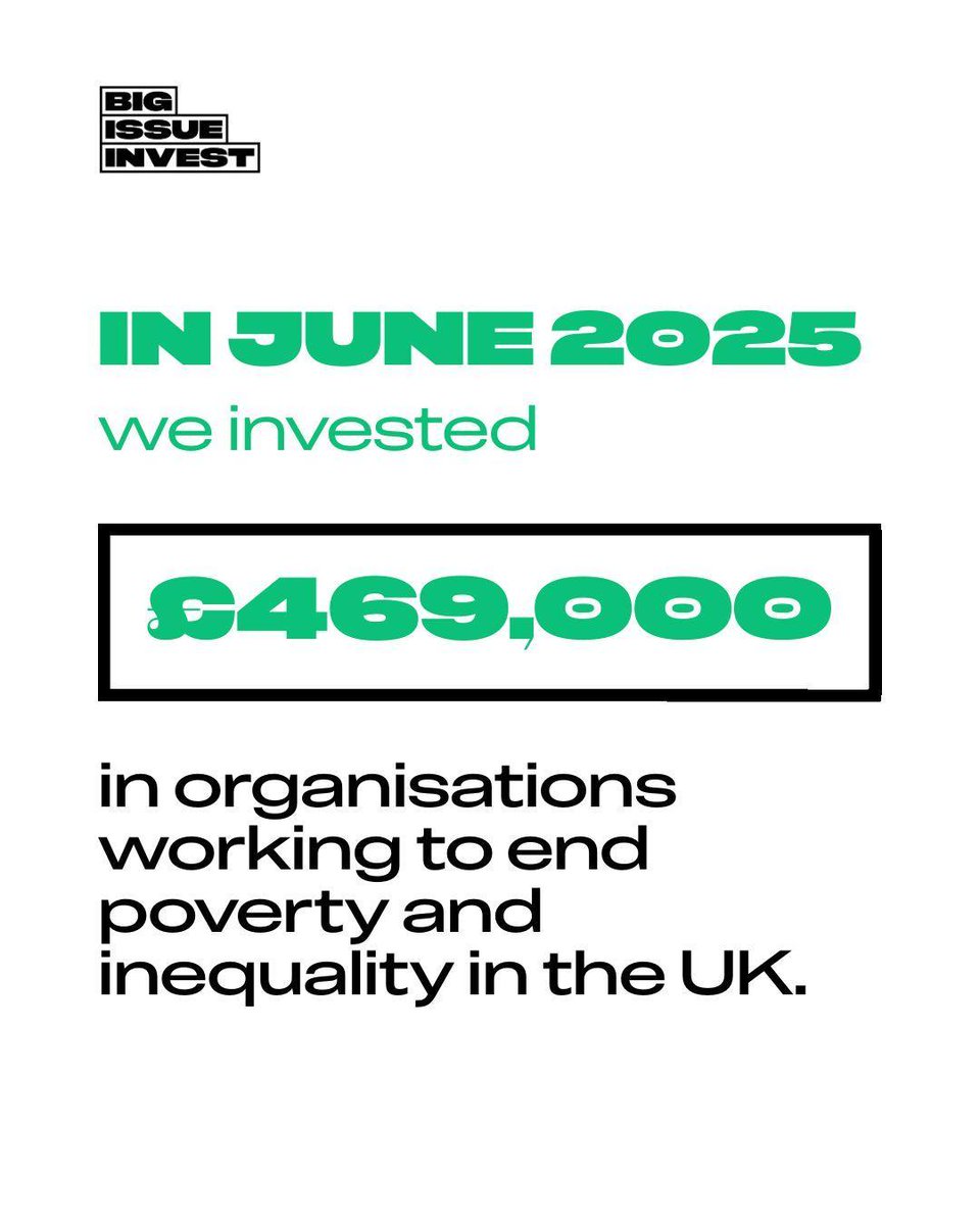 BigIssueInvest's tweet image. Hard work from a dedicated investment team. 6 organisations funded. Money delivering real impact.
If you’d like to learn more about funding to grow your organisation’s impact, get in touch — we’d love to hear from you.
