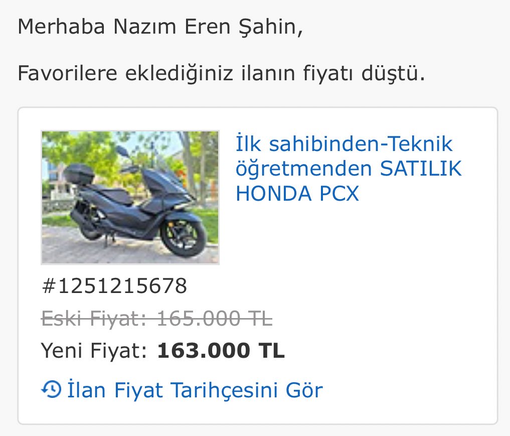 Her şey hazır, sadece 163 bin eksiğim var, tamamladığım gibi alacağım seni. 😅