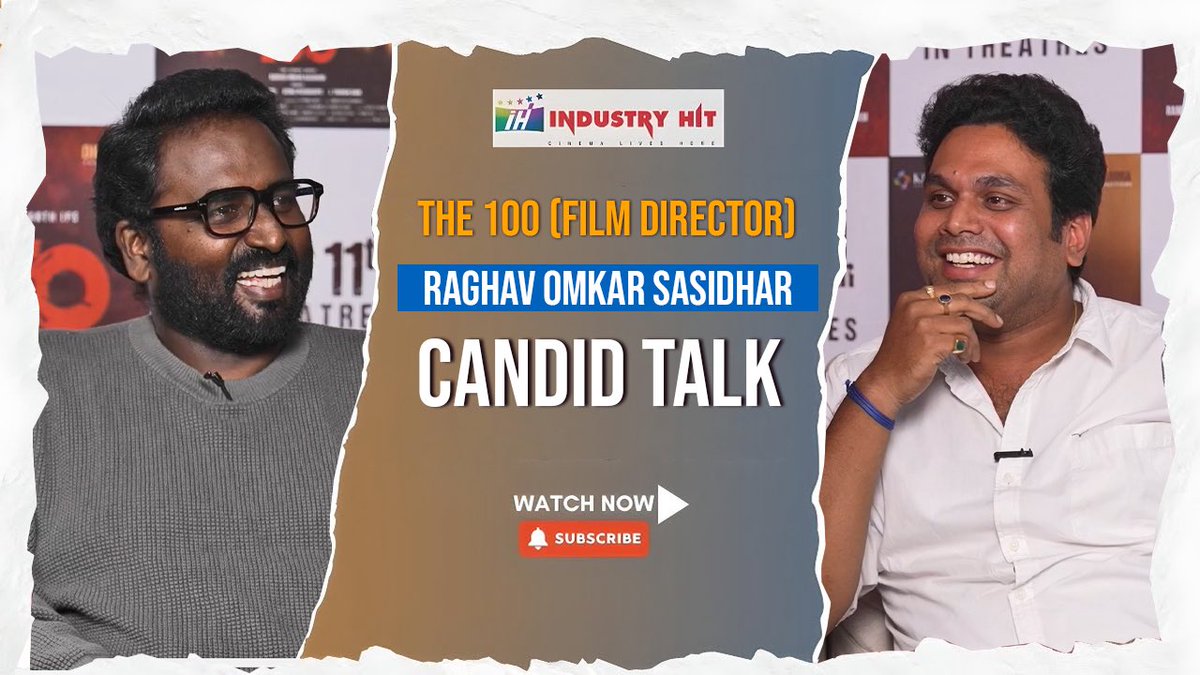 Director <a href="/OmkarSasidhar/">Raghav Omkar Sasidhar</a> in conversation with <a href="/ShivaKumarB22/">Shiva Kumar B</a> about his upcoming film #The100 

Check-out The Full Interview 💯🔥🏆

👉🏻youtu.be/iu67lRCaV00?fe…

#THE100onJuly11th