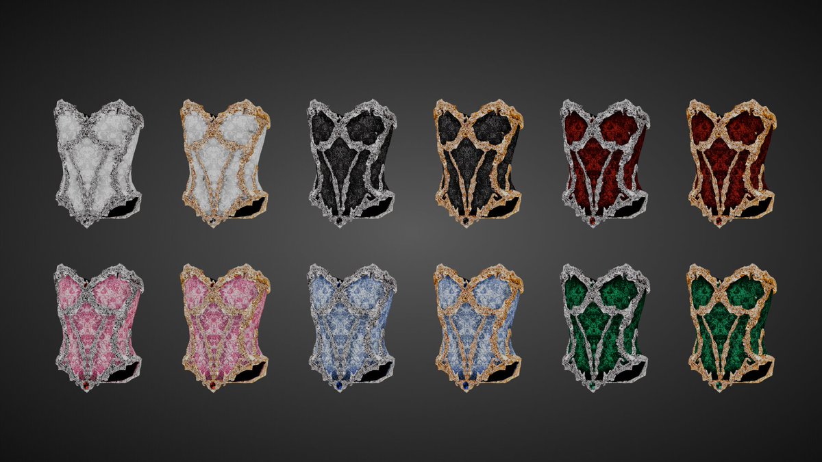 Roblox UGC #99                             

૮꒰∩´ ᵕ `∩꒱ა  ~ Royal Gilded Jewel Corsets  

Purchase @ Arcaniq UGC on RBLX  

link: roblox.com/catalog?Catego…

#RobloxUGC #RobloxDev #robloxart #UGCConcept #RobloxDesigner #UGCCreator #RobloxShowcase #Blender #ROBLOX #corset