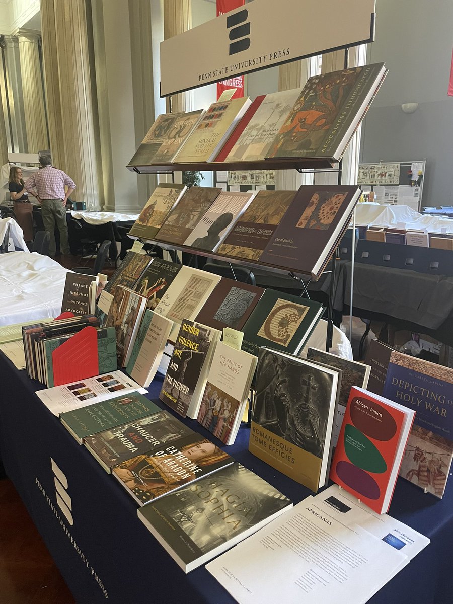 OxfordPublicity's tweet image. We are with @PSUPress at #Leeds International Medieval Congress. Pop by our stand in the Book Fair to find out more about new and bestselling books in #Medieval Studies, or to chat to a commissioning editor about publishing.