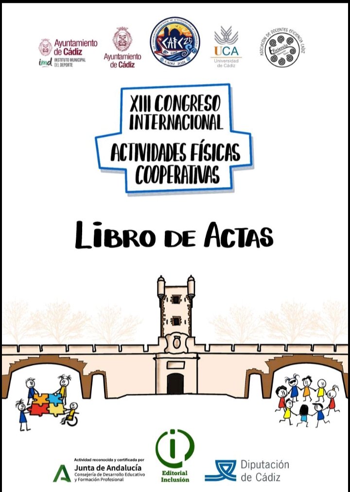 Un placer haber escrito el prólogo del libro de Actas del XIII del Congreso Internacional de actividades físicas cooperativas.
Disponible de forma gratuita en este enlace 👇
sites.google.com/view/efeficien…