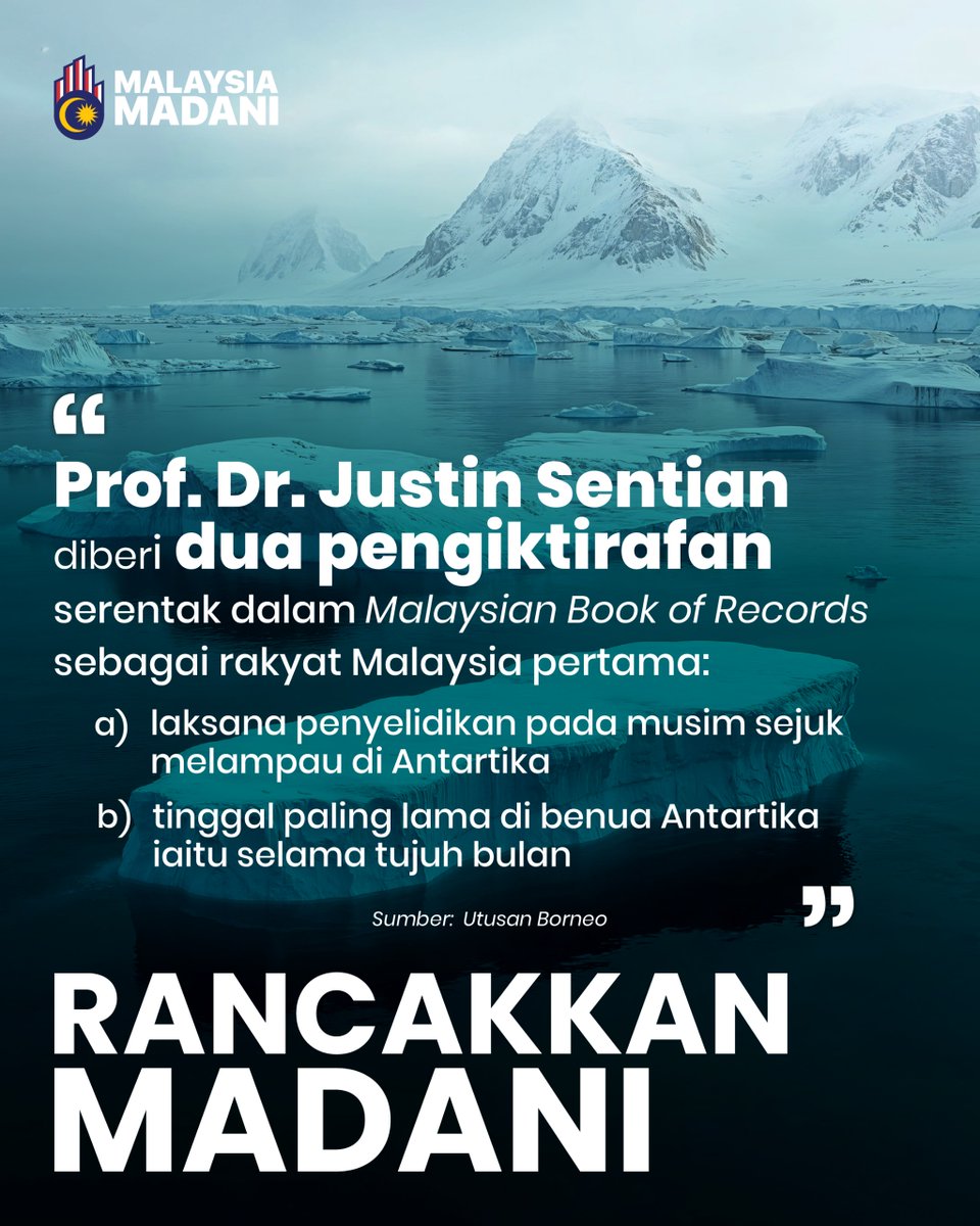 nresmalaysia's tweet photo. NRES melalui YPASM berjaya merintis perjalanan ke benua Antartika pada musim sejuk.
https://t.co/21HYN9ORfU
@YPASM14
#NRES
#YPASM
#RancakkanMADANI
#MalaysiaMADANI
#MADANIBekerja https://t.co/Y8ytINPB9z
