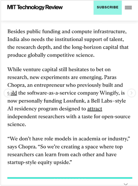 lossfunk's tweet image. Yep, we're building a third space for AI beyond academia and industry.
@lossfunk is an experiment to discover what could organizations of the future look like!