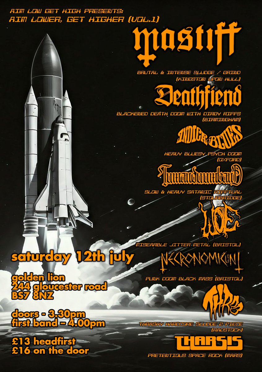 This Saturday we head to The Golden Lion in Bristol. Bands from 4pm...