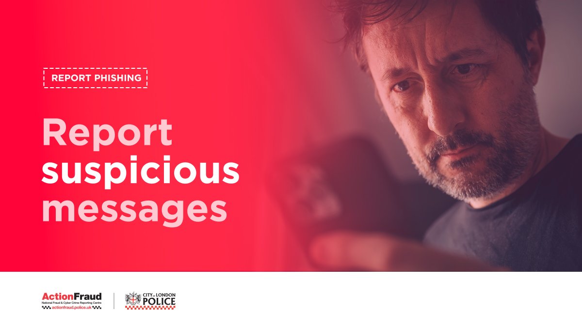 ⚠️Ever received a text message that you weren't quite sure about? Maybe it asked you to "verify" your personal or financial details?

📲You can report suspicious text messages by forwarding them to 7726.