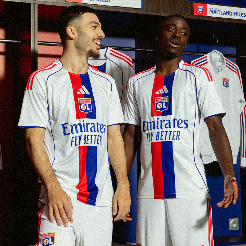 OL's tweet photo. Supportrices, supporters, voici notre nouveau maillot domicile pour la saison 25/26 🔴🔵

👉 https://t.co/cAZwRKH18R