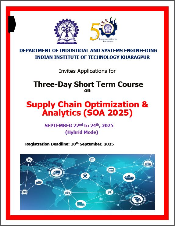 Industrial & Systems Engineering IIT Kharagpur tweet media