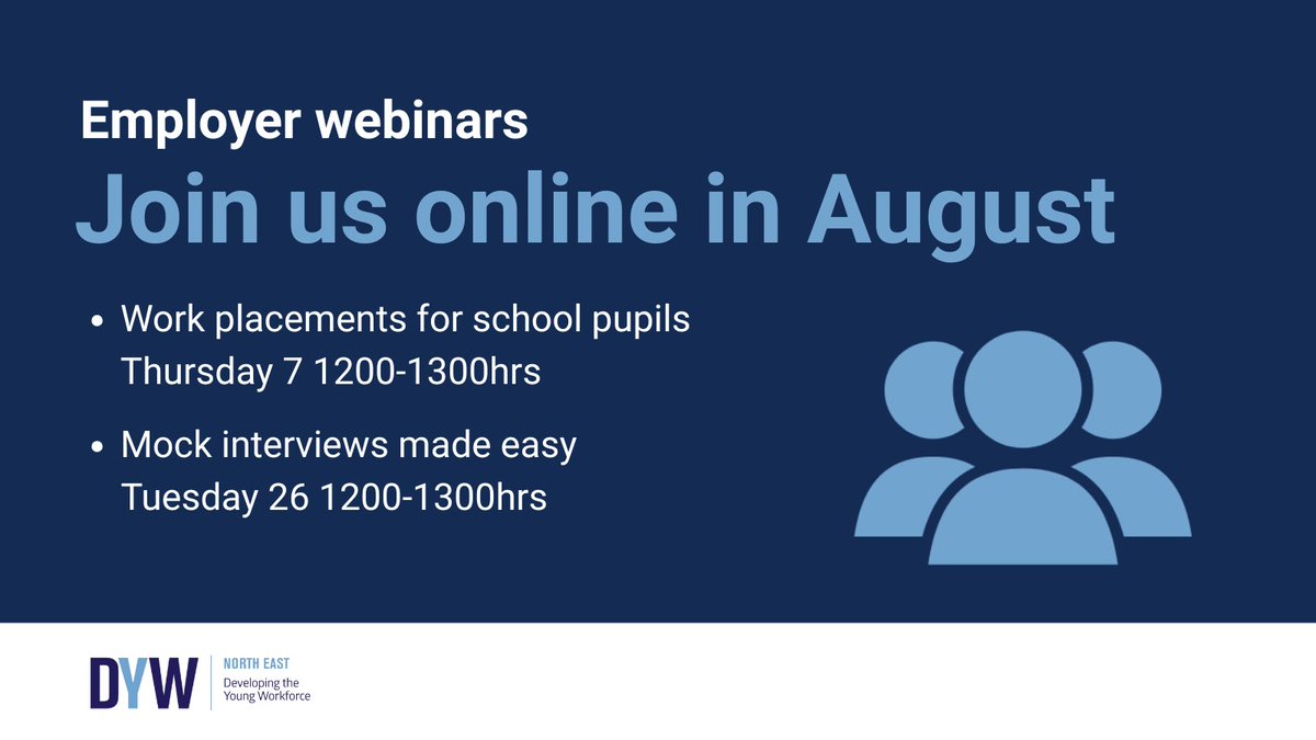 Available in August?  So are we – and we’d love to see you at our lunchtime webinars! 🕛 🖥️ 

These online sessions are designed to help you plan and prepare for activities you might want to deliver for young people in the new academic year. 

🔗 bit.ly/3oyMfOd