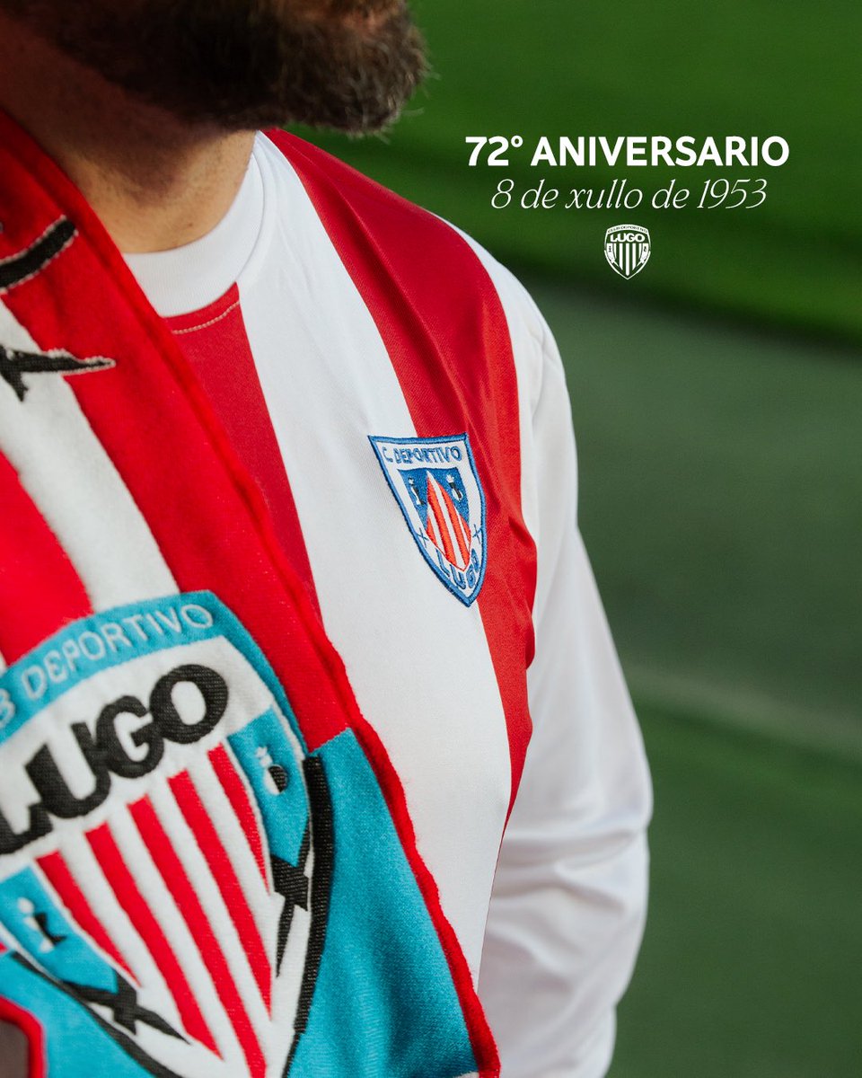 CDeportivoLugo's tweet photo. 🎂 𝟕𝟐 𝐚𝐧𝐨𝐬 𝐝𝐞 𝐡𝐢𝐬𝐭𝐨𝐫𝐢𝐚. 

❤️🤍 Hoxe, máis ca nunca, 𝒄𝒂𝒎𝒊𝒏̃𝒂𝒎𝒐𝒔 𝒙𝒖𝒏𝒕𝒐𝒔. 

#ForzaLugo https://t.co/HYStbIZ6IQ
