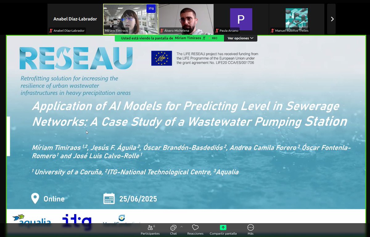 LIFEreseau's tweet image. 📌At #DCAI2025, #LIFERESEAU team showcased a predictive model that forecasts sewer levels 6h in advance using real-time & historical data.
💧Proactive water management = fewer overflows + stronger urban resilience.
🔗 life-reseau.eu/forecasting-se…
@LIFEprogramme