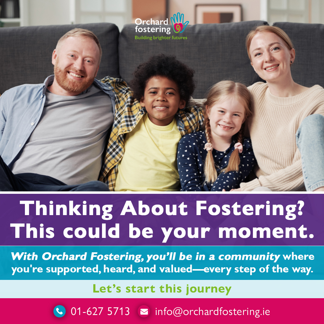 Orchard Fostering (@ocsfostering) on Twitter photo ๐ฃ Thinking about fostering? This could be your moment.
At Orchard Fostering, youโre not just approved โ youโre truly welcomed. ๐
Real carers. Real support. A team that treats you like family.
๐ง info@orchardfostering.ie | ๐ 01-627 5713
#FosterWithUs #OrchardFostering ๐ฃ Thinking about fostering? This could be your moment.
At Orchard Fostering, youโre not just approved โ youโre truly welcomed. ๐
Real carers. Real support. A team that treats you like family.
๐ง info@orchardfostering.ie | ๐ 01-627 5713
#FosterWithUs #OrchardFostering