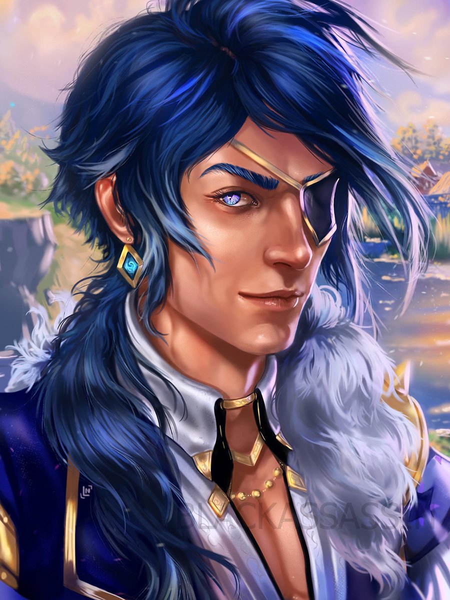 kaeya always on the crime scene of chopped fanart