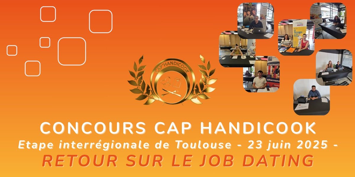 📷 [Retour en images sur le Job Dating de l'étape toulousaine du Concours culinaire Cap Handicook !] youtu.be/G9TgQ4DUziE
🔦 En savoir plus : cheops-ops.org/actualites/res…