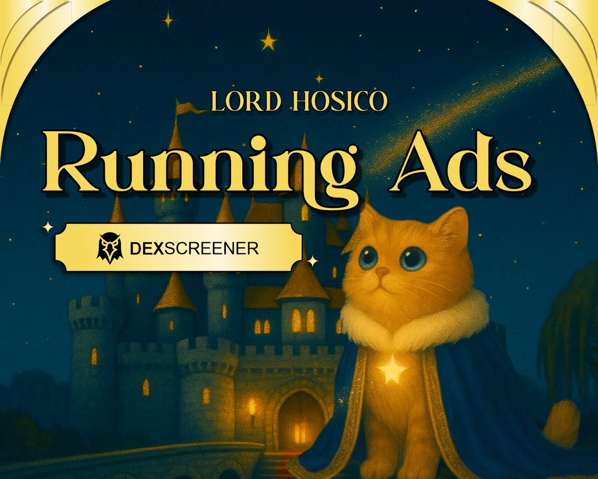 LordHosico_Sol's tweet photo. Ads Activated!
$LORDHOSICO is running ads on DexScreener—get ready for bigger waves in the market!

https://t.co/95ADBZ1lwS https://t.co/TAZNjE3Ixa