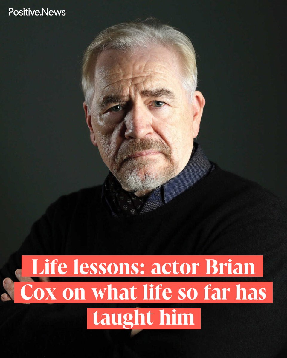 PositiveNewsUK's tweet image. Actor Brian Cox on how we’re still evolving, the habit of persistence and the book he wishes everyone would read
positive.news/society/life-l…