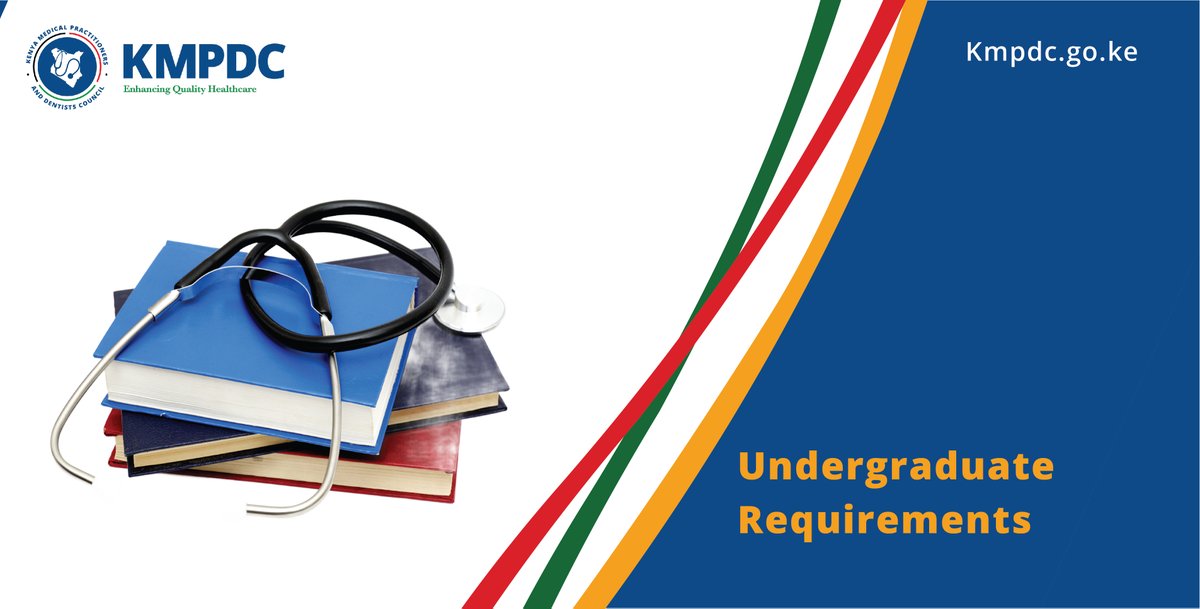 KmpdcOfficial's tweet image. Thinking of pursuing undergraduate medical training in Kenya? 🎓 For KCSE holders, you’ll need a minimum of C+ overall and a B plain average in Biology, Chemistry, Physics or Maths, and English or Kiswahili. No registration will be granted if these grades aren't met regardless of…