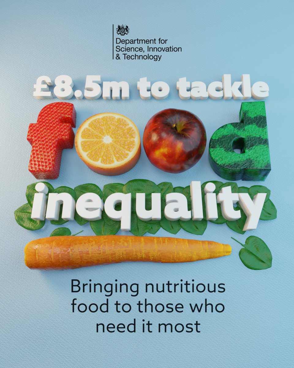 SciTechgovuk's tweet image. Households that struggle to eat nutritious food will receive support through six new projects across the UK 🍎

Innovative tech will direct a mobile greengrocer to residents in Liverpool, helping people live healthier lives and deliver the Plan for Change.
