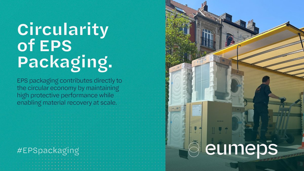 EPS is recognised for its functional efficiency, but its recyclability is as important. Its cleancomposition enables a resource-efficient use of raw materials in packaging applications.

🔗 Learn more: eumeps.eu/topics-packagi…

#eps #packaging #circularity #smartsolutions