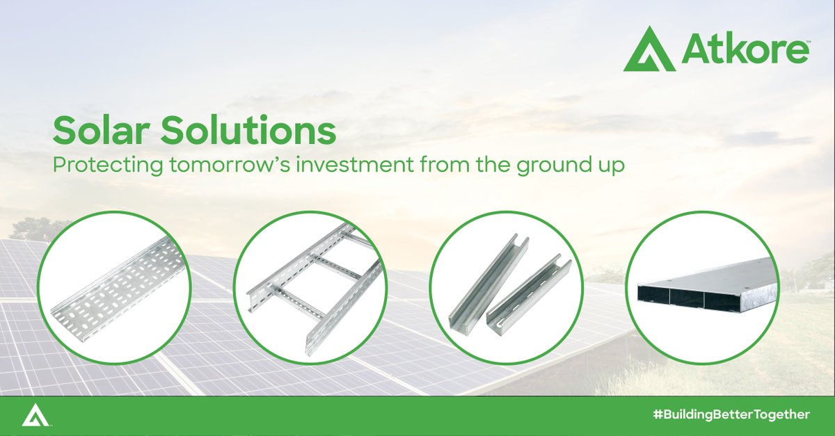 ☀️Ready to elevate your solar installations with smarter infrastructure?

Our innovative Defender™ finish is ideal for solar projects exposed to environmental conditions
Get in touch with our specialists: atkore.com/en-gb/support/…

#Atkore #BuildingBetterTogther #Renewables