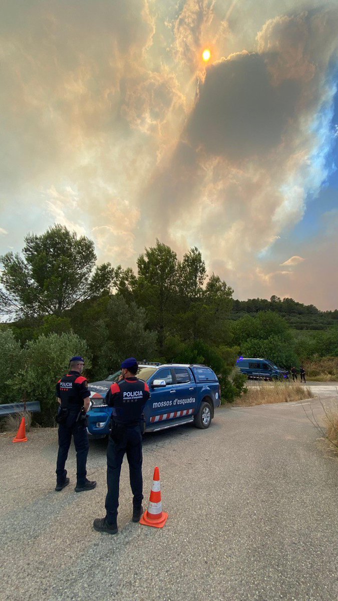 Seguim treballant en l'incendi del Baix Ebre amb 26 dotacions amb la resta de cossos d'emergències. Tallem carreteres i ajudem a confinar els veïns i veïnes afectats

#IFPaüls