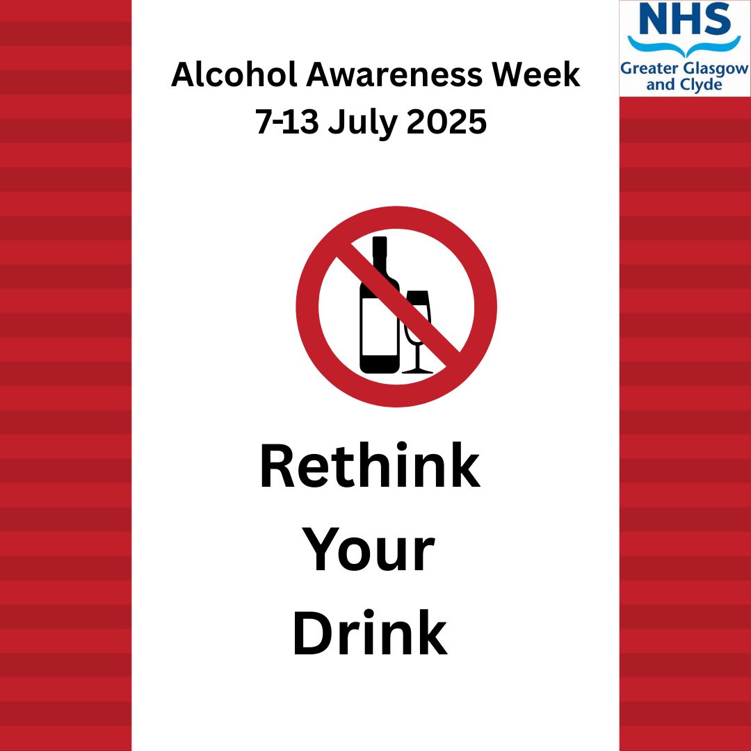 NHSGGCDiet's tweet image. This #AlcoholAwarenessWeek, take a moment to #RethinkYourDrink 🍷
Small changes = big impact:
✅ Better sleep
✅ Clearer mind
✅ Healthier body
✅ More money
Try drink-free days or low-alcohol swaps. Your future self will thank you 💬
@BDA_Dietitians @BDAWOSBranch @NHSGGC