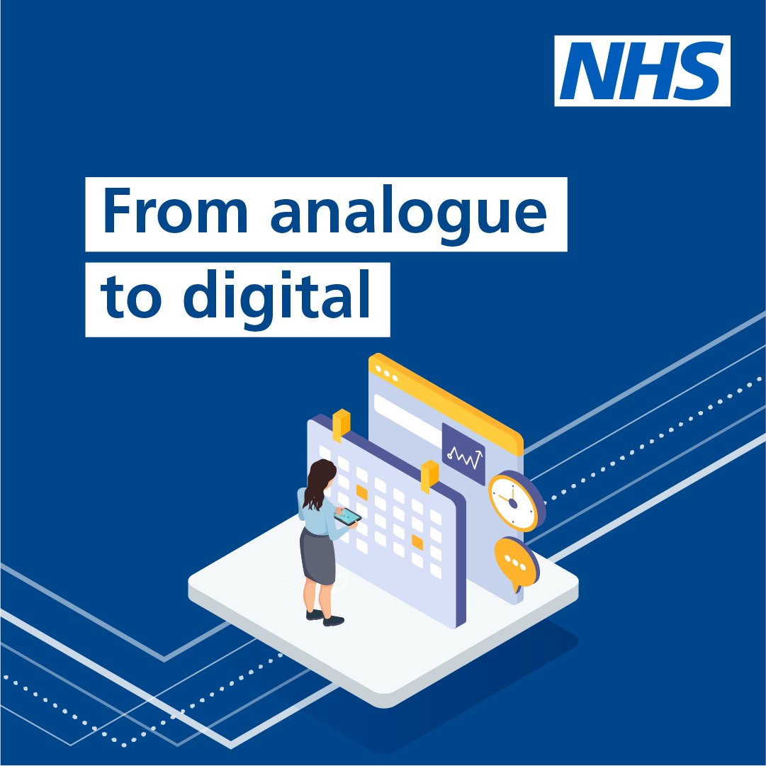 NHSE_WTE's tweet image. The shift from analogue to digital will be key in delivering an NHS that is fit for the future.
Read more about how new technology will make a huge difference for patients.
➡️ gov.uk/government/pub…