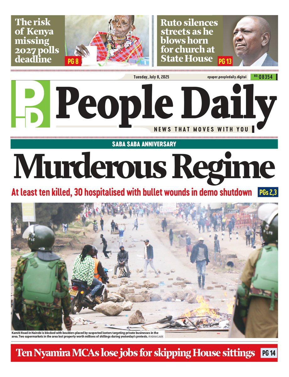 Ngithy's tweet photo. Today's headlines say a lot. Cry, my beloved country 😭😭😭 https://t.co/N7OL2mPraL