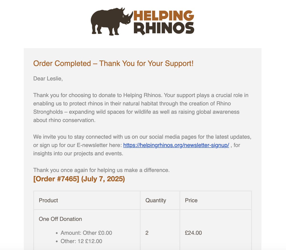 Leslie π¦π (@leslietoken) on Twitter photo π’Β Leslie Weekly Update π’
β
$32 donated to Rhino Conservation π¦β€οΈ (46th week, $ 2.34k / 0.933 ETH total) π <a href="/HelpingRhinos/">Helping Rhinos π¦</a>
β
$85 of DONOR reserve unlocked π°
β
$28 of HOLDER reserve rolled over π°
β
$6 given to the Community Wallet ($11k total market value)πͺ
β
Β $6 accrued π’Β Leslie Weekly Update π’
β
$32 donated to Rhino Conservation π¦β€οΈ (46th week, $ 2.34k / 0.933 ETH total) π <a href="/HelpingRhinos/">Helping Rhinos π¦</a>
β
$85 of DONOR reserve unlocked π°
β
$28 of HOLDER reserve rolled over π°
β
$6 given to the Community Wallet ($11k total market value)πͺ
β
Β $6 accrued