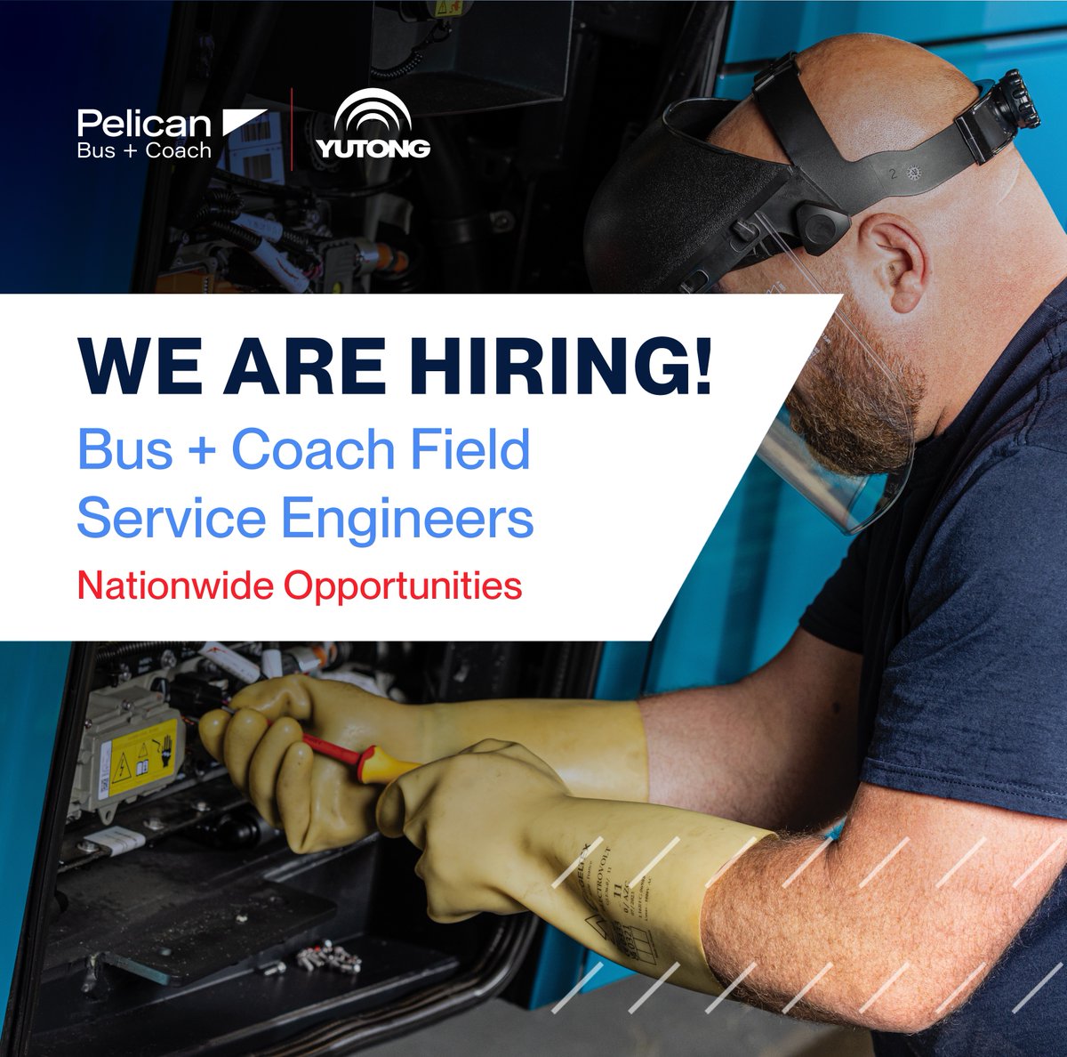 We are recruiting experienced Bus and Coach Field Service Engineers across the UK 🛠️🚌

✅ Competitive rates of pay
✅ Join a family-run business with a great team
✅ Work with industry-leading vehicles

 Interested? Send your CV to Katrina.Hogan@pelican-eng.co.uk to apply today!