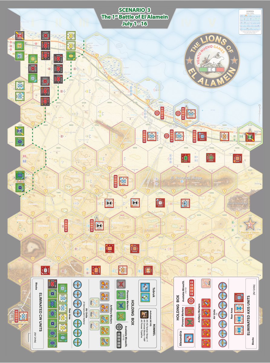 The first battle of El Alamein took place in these very days of early July, in 1942.
#WarGames #elalamein