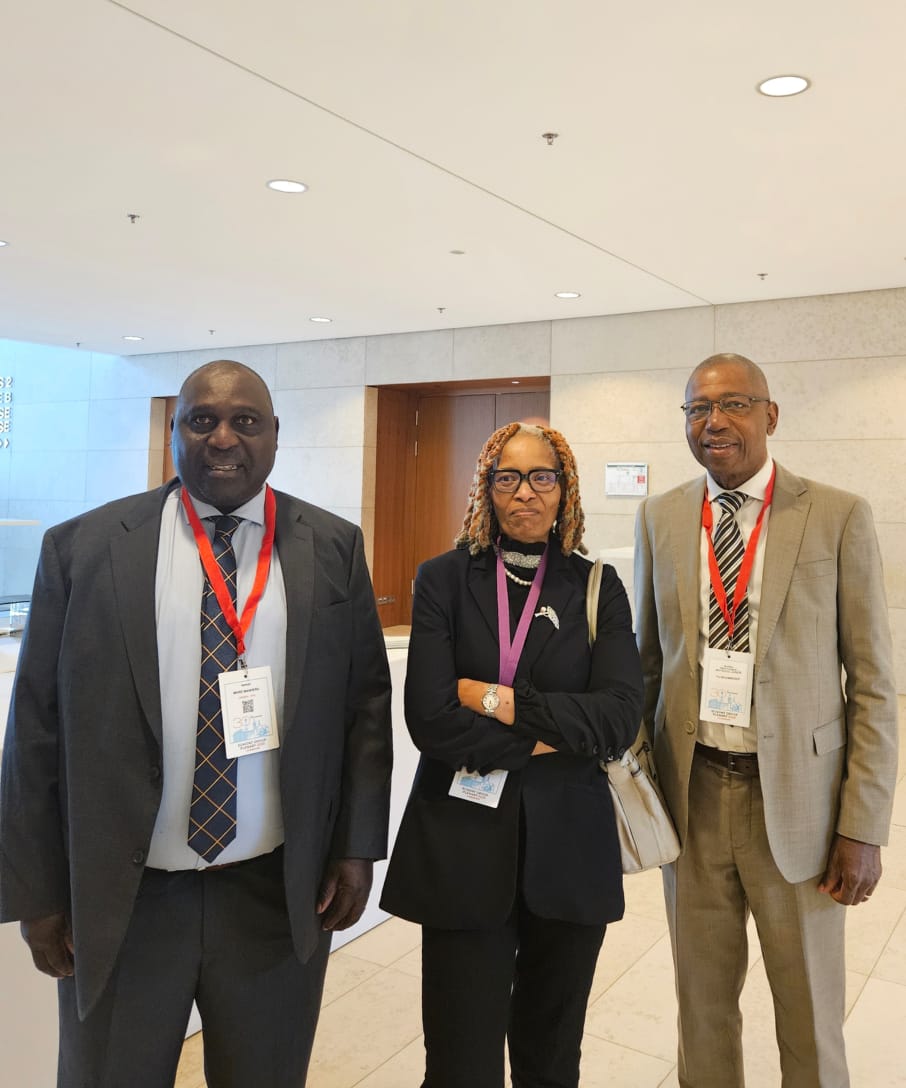Enhancing collaborative partnerships:On the sidelines of the Egmont Group plenary in Luxembourg, our Executive Director,Samuel Were Wandera (left) had a constructive engagement with the Executive Secretary of the Eastern and Southern Africa Anti-Money Laundering Group