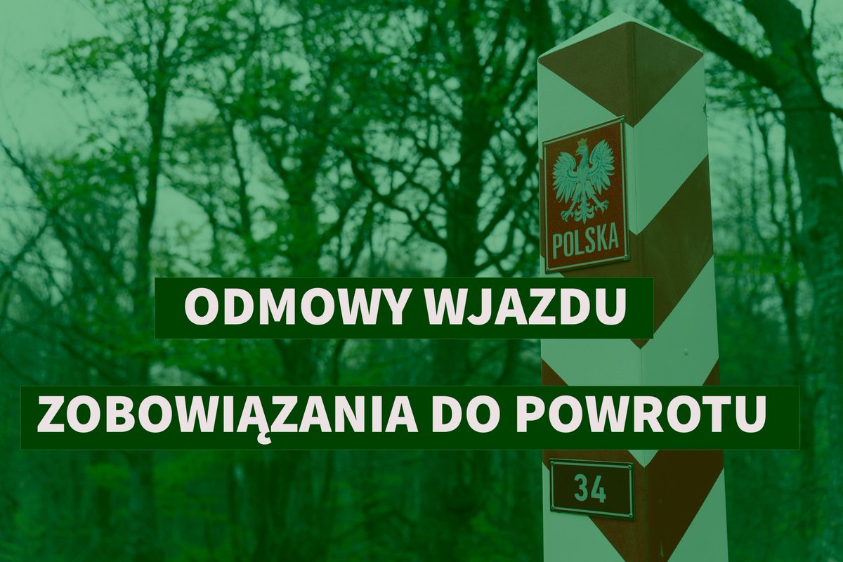 7⃣ lipca funkcjonariusze #StrażGraniczna:
▫️ odmówili wjazdu do 🇵🇱 prawie 90 cudzoziemcom; od początku roku wydali ponad 11,4 tys. takich decyzji;
▫️ zobowiązali do powrotu ponad 50 cudzoziemców; od początku roku wydali ponad 7,1 tys. takich decyzji.