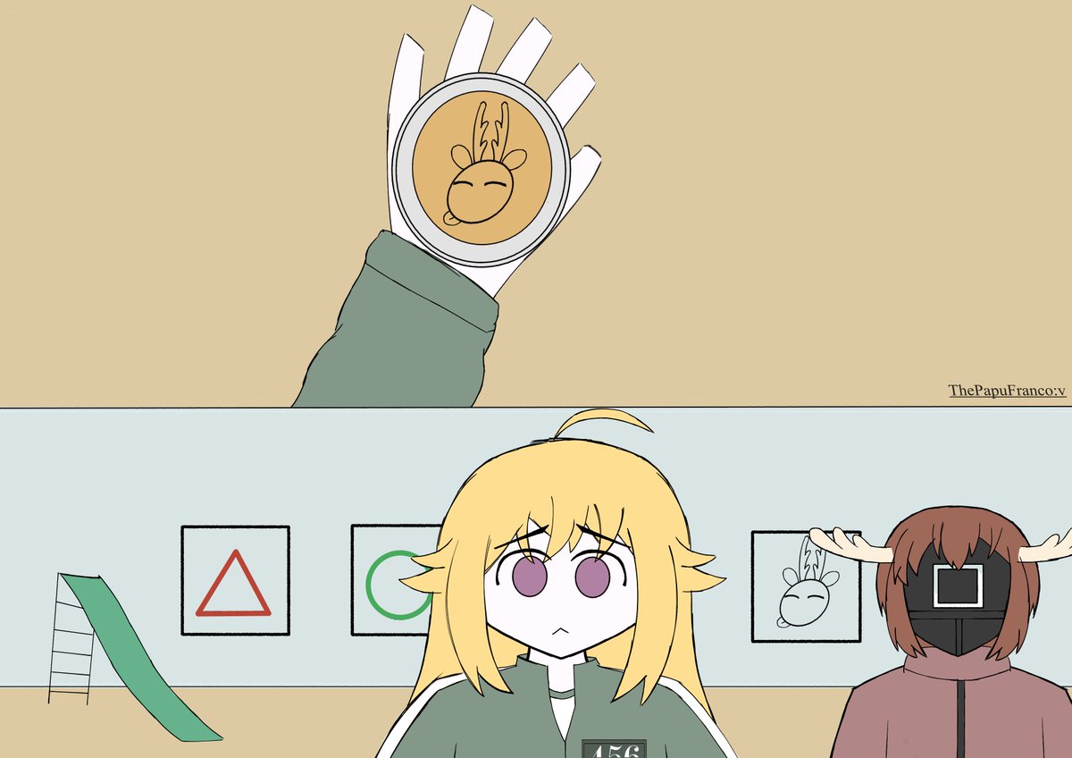 Lucky protagonist :v
#TorakoKoshi #MyDeerFriendNokotan #しかのこのこのここしたんたん #SquidGame #虎視虎子