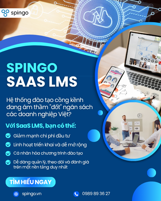 SpinGo95's tweet image. Hệ thống đào tạo cồng kềnh đang âm thầm &quot;đốt&quot; ngân sách các doanh nghiệp Việt?
⁉️ Quản lý thủ công, dữ liệu phân tán = hiệu quả bằng 0. Giải pháp là gì?
✅ Hãy để SaaS LMS &quot;dọn sạch mớ hỗn độn ấy&quot;: spingo.vn/loi-ich-khi-su…
#lms #saaslms #SpinGo