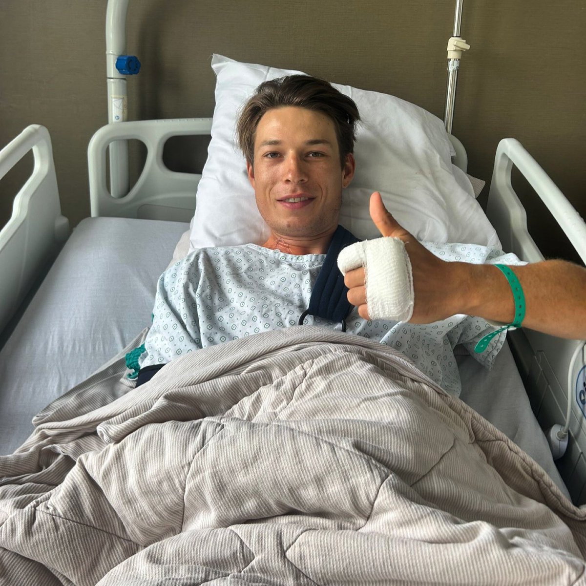 Alpecin-Deceuninck Cycling Team (@alpecindck) on Twitter photo Stage 3 of <a href="/LeTour/">Tour de France™</a> delivered us a tough day and a 💔 moment, as <a href="/JasperPhilipsen/">Jasper Philipsen</a> was forced to leave the race after a heavy crash during the intermediate sprint for the green jersey.
In the meantime, he underwent a successful surgery last night at AZ Herentals to repair his Stage 3 of <a href="/LeTour/">Tour de France™</a> delivered us a tough day and a 💔 moment, as <a href="/JasperPhilipsen/">Jasper Philipsen</a> was forced to leave the race after a heavy crash during the intermediate sprint for the green jersey.
In the meantime, he underwent a successful surgery last night at AZ Herentals to repair his