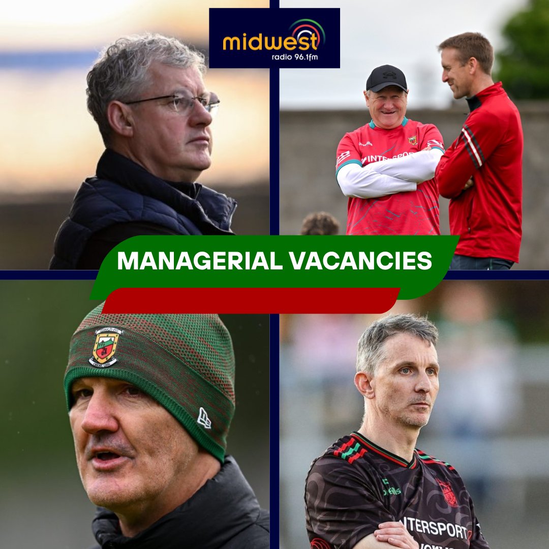 With the news confirmed last night that both Mayo U20 &amp; minor management teams have stepped down, it now means there are four inter county managerial vacancies in Mayo.

Who do you see in charge for the 2026 season?
