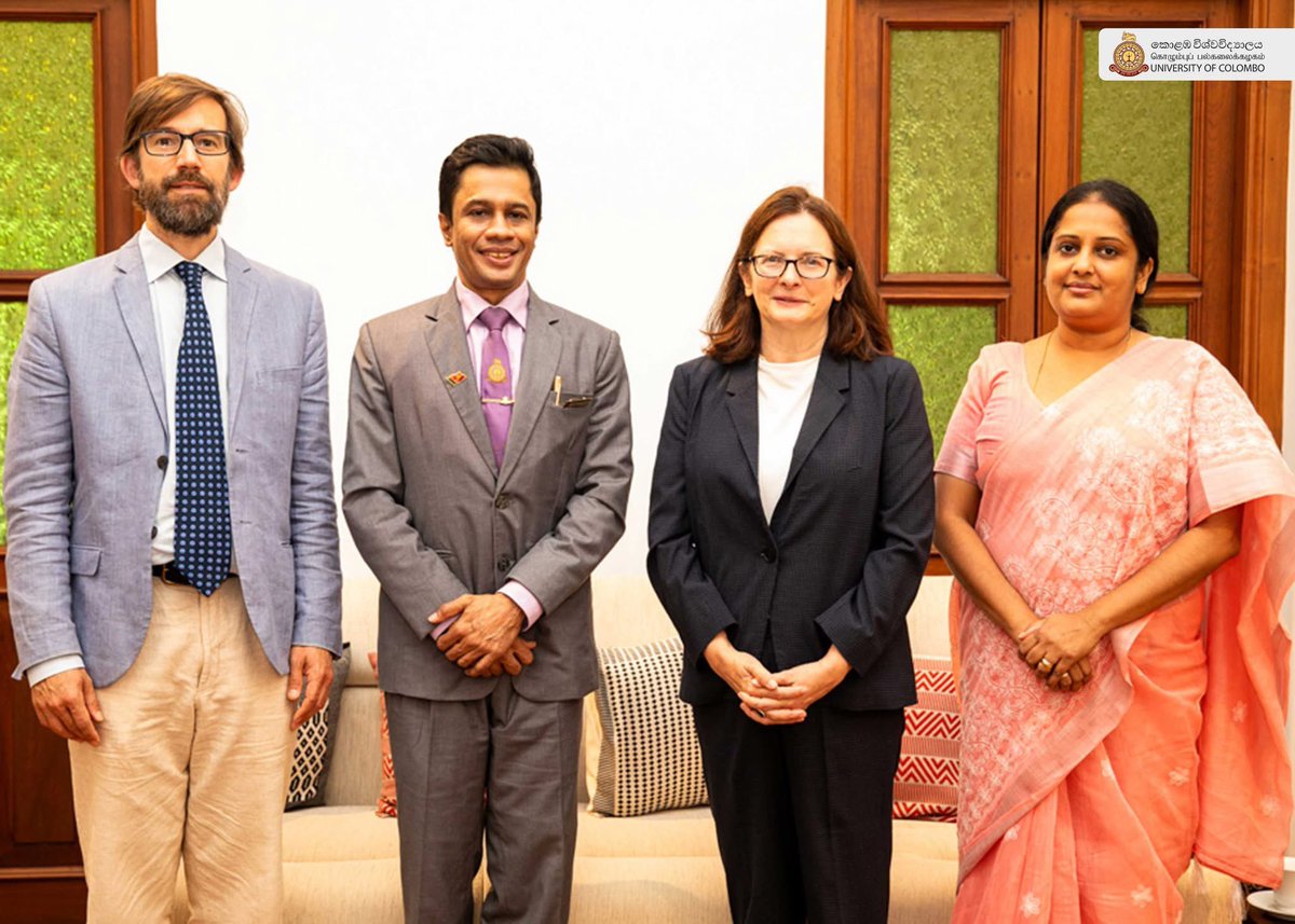 UK in Sri Lanka 🇬🇧🇱🇰 (@ukinsrilanka) on Twitter photo Last week Deputy High Commissioner <a href="/LisaFCDO/">Lisa Whanstall</a> & <a href="/lkBritish/">British Council Sri Lanka</a> Country Director <a href="/orlandoedw/">Orlando Edwards</a> paid a courtesy call on the new Vice Chancellor of <a href="/ColomboUni/">University Colombo</a> 🇱🇰
They discussed education and the benefits of international exchange and research.
🇬🇧🤝🇱🇰
#UKinSL Last week Deputy High Commissioner <a href="/LisaFCDO/">Lisa Whanstall</a> & <a href="/lkBritish/">British Council Sri Lanka</a> Country Director <a href="/orlandoedw/">Orlando Edwards</a> paid a courtesy call on the new Vice Chancellor of <a href="/ColomboUni/">University Colombo</a> 🇱🇰
They discussed education and the benefits of international exchange and research.
🇬🇧🤝🇱🇰
#UKinSL