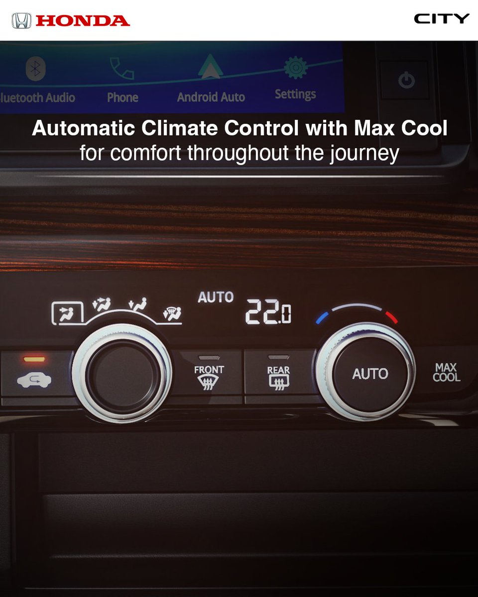 Rain or shine, the Automatic Climate Control has got you covered It monitors exterior conditions and makes adjustments to maintain your desired cabin temperature. HondaCarIndia HondaCity https t.co j1jcRTIcVd Rain or shine, the Automatic Climate Control has got you covered It monitors exterior conditions and makes adjustments to m...