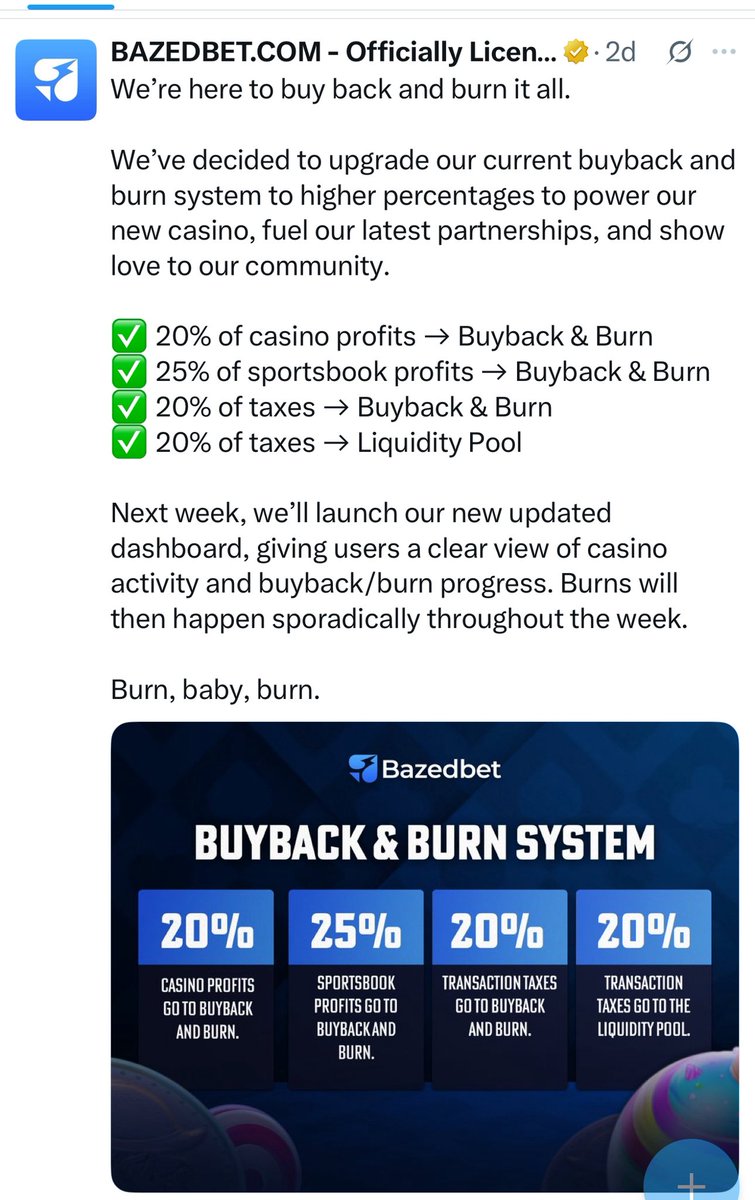degenApe22's tweet image. Most chase new short term narratives whilst sleeping on the biggest 24/7 narrative in web2 - gambling 

One of the Fastest growing in web3 too, that will only accelerate as market heats up 

$BAZED at $6m is a gift &amp;amp; make old ATH look like a blip in future 

@BazedArmy