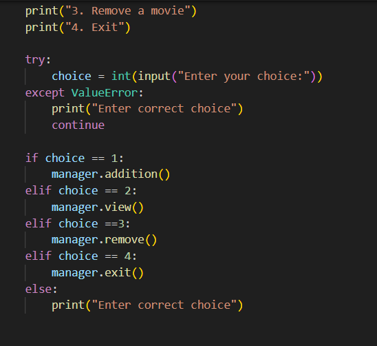 VishakhaKa58462's tweet image. 🚀Day 17 of #30DaysOfCode
class Movie: 🎬
just coded my own personal Movie Watchlist Manager because who needs Netflix when I’m the developer & the viewer? 😎
add. view. delete. repeat. 🔁
built with Python + vibes 🐍✨
#PythonProject #OOPsInPython
#CodeNewBie #PythonCommunity