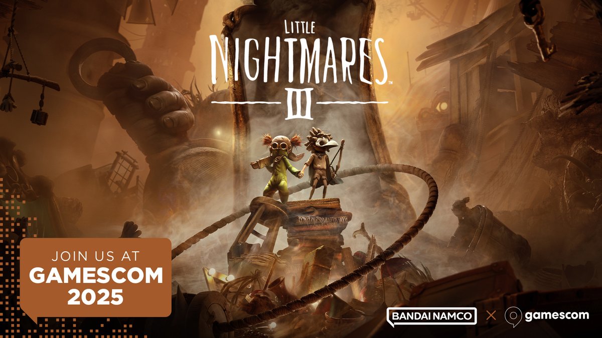 BandaiNamcoEU's tweet image. We’re excited to be back in Cologne for @gamescom 2025 — and to reveal our line-up:
🌙 The Blood of Dawnwalker
👁️ Little Nightmares III
🌳 Towa and the Guardians of the Sacred Tree
Visit us in Hall 6 and stay tuned for more updates! #gamescom2025