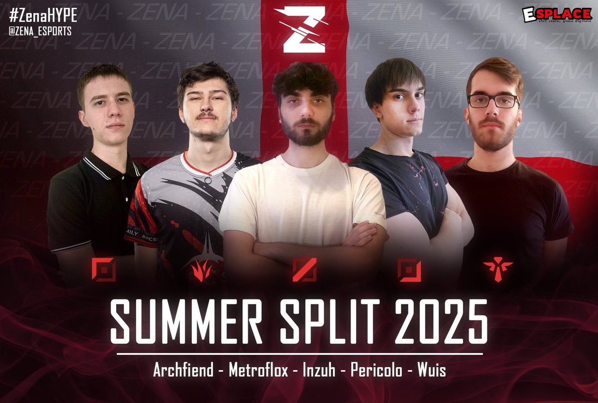 🔥 L’estate si preannuncia bollente…
E non solo per le temperature.
Zena Esports è pronta a infiammare il <a href="/lit_official_it/">LIT</a>  Summer Split:
🔝<a href="/666Aarchfiend/">ArchΦiend</a>
🌴<a href="/Metroflox1/">Metroflox</a>
🧙‍♂️@Bat_inzuh
🔫@Pericolo20
❤️‍🩹<a href="/WuisLoL/">Wuis</a>

#ZenaHYPE #LIT #LeagueOfLegends #LoL #Esports