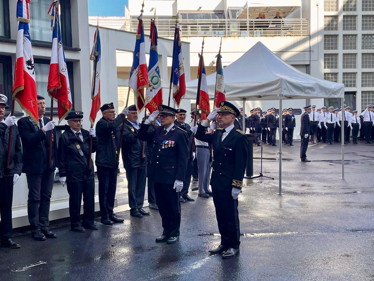 Ce matin, j’ai assisté à la cérémonie de célébration de la police nationale à Reims. L’occasion d’honorer les forces de l’ordre, celles qui décédées et blessées en mission nous ont protégés, et de saluer leur engagement.