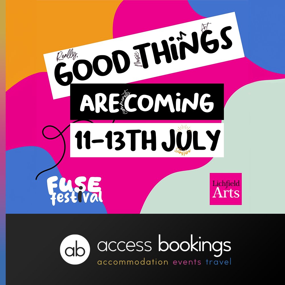 Get ready, Lichfield! We're absolutely thrilled to be sponsoring Lichfield Fuse Festival again this year! Last year's festival was certainly one to remember so mark your calendars for July 11th-13th, because some "really good things" are coming your way. You won't want to miss